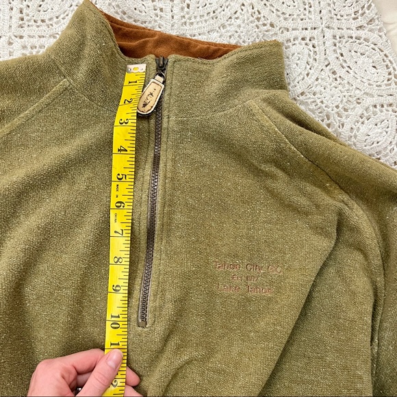Used Lake Tahoe golf course quarter zip pullover sweater - Picture 14 of 16